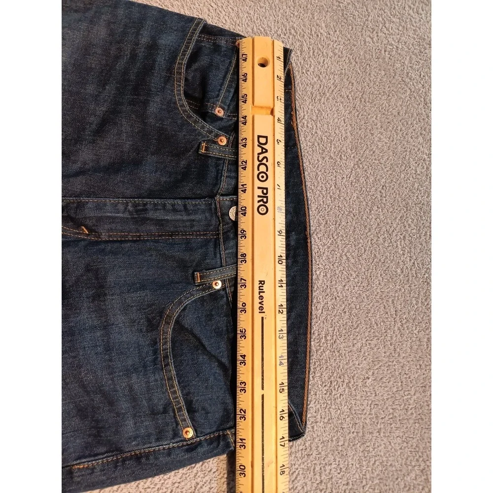 Levi's Men's W34 L30 Dark Wash Straight Leg Blue Denim Jeans
